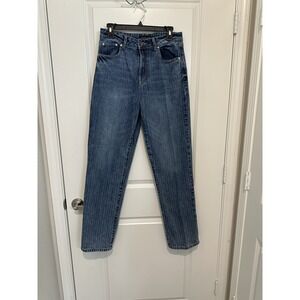 Women Sincerely Jules Jeans Size 9/29 Blue Stripe 90's‎ Straight